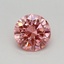 0.41 Ct. Fancy Vivid Pink Round Lab Grown Diamond