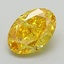 1.84 Ct. Fancy Vivid Yellow Oval Lab Grown Diamond