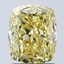 2.02 Ct. Fancy Vivid Yellow Cushion Lab Grown Diamond