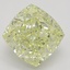 1.33 Ct. Fancy Light Yellow Cushion Diamond