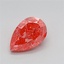 1.17 Ct. Fancy Vivid Pink Pear Lab Grown Diamond