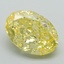2.45 Ct. Fancy Intense Yellow Oval Lab Grown Diamond