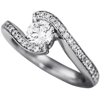 Custom Pave Bypass Ring