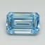 3.01 Ct. Fancy Intense Blue Emerald Lab Grown Diamond
