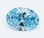 2.02 Ct. Fancy Vivid  Blue Oval Lab Grown Diamond