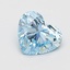 1.59 Ct. Fancy Vivid  Blue Heart Lab Grown Diamond