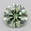 0.90 Ct. Fancy Vivid  Green Round Lab Grown Diamond