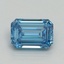 1.03 Ct. Fancy Vivid Blue Emerald Lab Grown Diamond