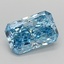 2.01 Ct. Fancy Vivid  Blue Radiant Lab Grown Diamond