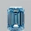 1.72 Ct. Fancy Vivid  Blue Emerald Lab Grown Diamond