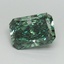 2.70 Ct. Fancy Vivid Green Radiant Lab Grown Diamond