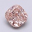 2.98 Ct. Fancy Intense  Pink Cushion Lab Grown Diamond