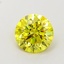1.01 Ct. Fancy Vivid Yellow Round Lab Grown Diamond