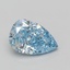 4.06 Ct. Fancy Vivid Blue Pear Lab Grown Diamond