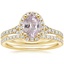18K Yellow Gold Joy Diamond Ring (1/3 ct. tw.) with Luxe Ballad Diamond Ring (1/4 ct. tw.)