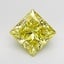 3.09 Ct. Fancy Intense  Yellow Princess Lab Grown Diamond