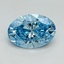 1.68 Ct. Fancy Vivid Blue Oval Lab Grown Diamond