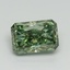 3.01 Ct. Fancy Vivid Pacific Green Radiant Lab Grown Diamond