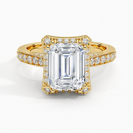 18K Yellow Gold Tacori Dantela Bloom Diamond Ring