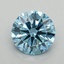 0.96 Ct. Fancy Vivid Blue Round Lab Grown Diamond