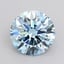 2.08 Ct. Fancy Vivid Blue Round Lab Grown Diamond