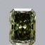 1.06 Ct. Fancy Deep Green Radiant Lab Grown Diamond