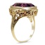 The Liliha Ring, smalltop view on a hand