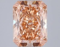 3.01 Ct. Fancy Intense Brownish Pink Radiant Lab Grown Diamond