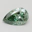 3.01 Ct. Fancy Vivid Green Pear Lab Grown Diamond