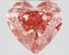 3.54 Ct. Fancy Vivid Brownish Pink Heart Lab Grown Diamond