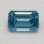 0.55 Ct. Fancy Vivid Blue Emerald Lab Grown Diamond