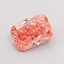1.11 Ct. Fancy Intense Orangy Pink Cushion Lab Grown Diamond