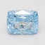 2.04 Ct. Fancy Vivid Blue Cushion Lab Grown Diamond