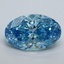 4.01 Ct. Fancy Vivid Malibu Blue Oval Lab Grown Diamond