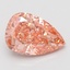 7.09 Ct. Fancy Vivid Pink Pear Lab Grown Diamond