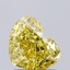 1.53 Ct. Fancy Intense Yellow Heart Lab Grown Diamond