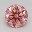 1.08 Ct. Fancy Vivid Pink Round Lab Grown Diamond