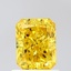 1.12 Ct. Fancy Vivid Yellow Radiant Lab Grown Diamond