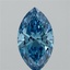 1.94 Ct. Fancy Vivid Blue Marquise Lab Grown Diamond