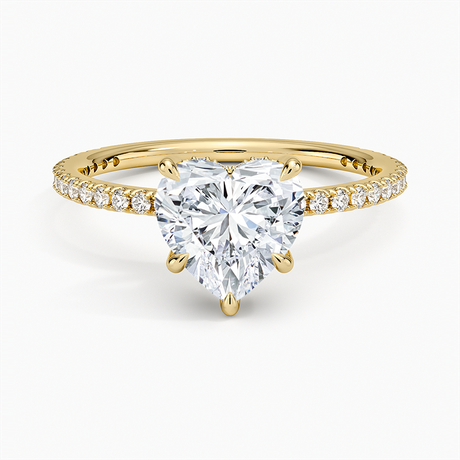 18K Yellow Gold Perfect Fit Three-Quarter Diamond Ring (1/4 ct. tw.)