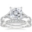18KW Moissanite Zinnia Diamond Bridal Set (1/2 ct. tw.), smalltop view