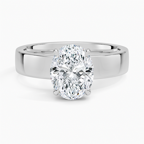 18K White Gold Peyton Solitaire Ring