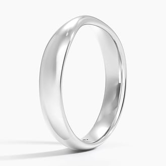 Bowtie Wedding Ring in Platinum
