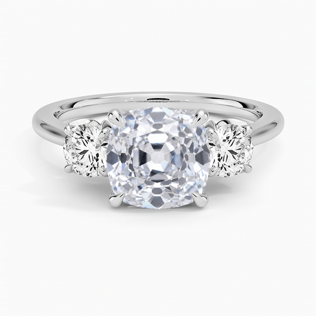 Petal Three Stone Diamond Ring