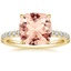 18K Yellow Gold Amelie Half-Coverage Diamond Ring, smalltop view