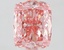 3.76 Ct. Fancy Vivid Pink Cushion Lab Grown Diamond