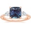 14K Rose Gold Adorned Opera Three Stone Diamond Ring (1/2 ct. tw.), smalltop view