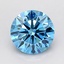 1.02 Ct. Fancy Vivid Blue Round Lab Grown Diamond