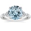 18K White Gold Verbena Diamond Ring, smalltop view
