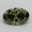 5.11 Ct. Fancy Vivid Green Oval Lab Grown Diamond